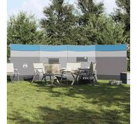 Mangloder - Paravento da campeggio, blu, 510 x 153 cm, impermeabile, pieghevole, leggero, antivento, stabile, ideale per esterni, tenda, falò, trekking, accessori da campeggio, protezione da tempesta