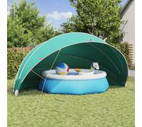 Mangloder Pool-Dom 592 x 590 x 275 cm in poliestere 185T con rivestimento in PU, copertura pieghevole per piscina da giardino, piscina fuori terra, protezione dalle foglie, resistente alle intemperie