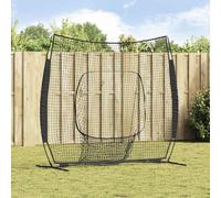 Mangloder - Rete da baseball nera, 250 x 106 x 209 cm, in poliestere resistente, per allenamento all'aperto, con borsa per il trasporto, ideale per softball, allenamento di lancio, esercizi di