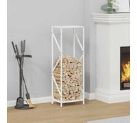 Mangloder - Scaffale per legna da ardere, in acciaio laminato a freddo, 34 x 25 x 100 cm, portata 100 kg, scaffale per legna da ardere, per camino, forno, braciere, per interni ed esterni