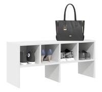 Mangloder Scarpiera impilabile bianca in legno 89,5 x 30 x 40 cm, scarpiera con sistema di organizzazione per corridoio, corridoio, camera da letto e portaoggetti mobile da appendere nella vita