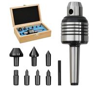 Mangloder - Set di 10 punte rotanti MT2 con testine intercambiabili, in acciaio ad alta precisione e resistente al calore, per banco da lavoro, metallo, legno, max 3000 giri/min, carico 200 kg