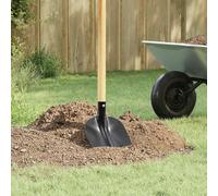 Mangloder - Set di 4 testine per pala, 34,5 x 24 cm, in acciaio verniciato a polvere, per giardino, terra, sabbia, ghiaia, neve, travaso, scavo e uso esterno