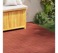 Mangloder - Set di 6 pietre per marciapiedi, 40,5 x 40,5 x 2 cm, in gomma, per esterni, antiscivolo, resistenti alle intemperie, per sentieri e bordi del prato in giardino