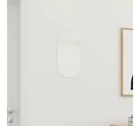 Mangloder - Specchio da parete in vetro, senza cornice, 40 x 20 cm, per parete, bagno, camera da letto e corridoio, decorativo per trucchi e soggiorni, riflesso chiaro