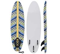Mangloder - Tavola da surf da 170 cm, con tre pinne e cinturino per i piedi, per principianti ed esperti, morbida tavola in XPE, nucleo in EPS e plastica robusta, per onde, mare, spiaggia, oceano