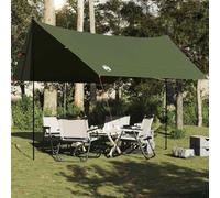 Mangloder - Telone impermeabile per tenda con rivestimento in poliuretano, occhielli, borsa per il trasporto, leggero, per trekking, campeggio, famiglie, festival, spiaggia, sopravvivenza, 462 x 306 x