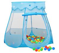 Mangloder - Tenda da gioco per bambini, blu, 102 x 102 x 82 cm, con borsa per il trasporto, per interni ed esterni, cameretta dei bambini, giardino, esterni, campeggio, giochi di ruolo, arrampicata