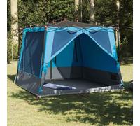 Mangloder - Tenda interna con tetto in taffetà blu, 291 x 291 x 240 cm, antivento e traspirante, con zanzariera, porta elettrica, 2 porte, ideale per campeggio, trekking, attività all'aperto, famiglie