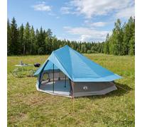 Mangloder - Tenda tipo tipi con tettuccio blu, 800 x 800 x 430 cm, in poliestere e acciaio, tenda da campeggio per escursioni, trekking, famiglie, festival, giardino, spiaggia, impermeabile, leggera