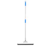 Mangloder - Tergiacqua con manico, 45 x 122,5 cm, in acciaio e gomma, per piastrelle, vetro, finestre, bagno, cucina, WC, doccia, garage, terrazza, facile da montare e riporre