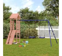 Mangloder - Torre da gioco in legno massiccio Douglasie con scivolo, parete da arrampicata, doppia altalena per giardino, terrazza, bambini dai 3 anni in su, durevole, robusta, parco giochi all'aperto