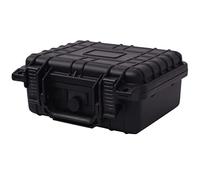 Mangloder - Valigetta per merci pericolose, nera, 27 x 24,6 x 12,4 cm, con imbottitura, protezione da urti, polvere e umidità, per obiettivi della fotocamera, ideale per viaggi e attività all'aperto
