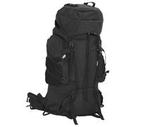 Mangloder - Zaino da trekking, in tessuto Oxford, impermeabile, per campeggio, escursionismo, trekking, outdoor, città, viaggi, tempo libero, Nero , 60 l, Trolley rigido con ruote girevoli