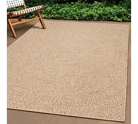 Mangloder ZIZUR - Tappeto da 80 x 200 cm, effetto iuta, in polipropilene, facile da pulire, antiscivolo, per interni ed esterni, balcone, terrazza, soggiorno, sala da pranzo, camera da letto