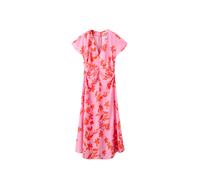 Mango - Vestito midi con scollo a V rosa a fiori S