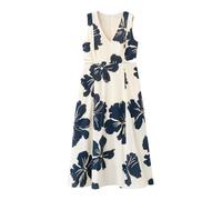MANGO Abito 'Olimpio' beige chiaro / blu scuro Donna - Abbigliamento - Taglie comode - Abiti - Abiti camicia MANGO 36