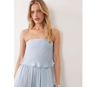 Mango - Azur - Top a fascia fluido blu pastello in coordinato M