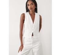 Mango - Bimba - Gilet in 100% cotone bianco in coordinato S