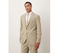 Mango - Blazer slim fit verde pallido in coordinato 46