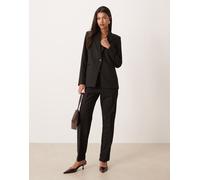 Mango - Boreal - Pantaloni sartoriali dritti neri in coordinato-Nero 36