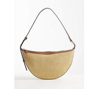 Mango - Borsa a tracolla beige intrecciata-Neutro No Size