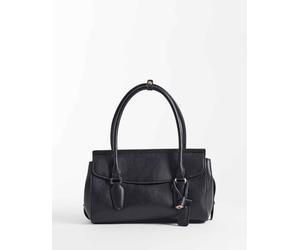 Mango borsa city piccola nera-Nero No Size