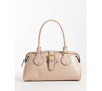 Mango - Borsa da spalla beige con fibbia-Neutro No Size