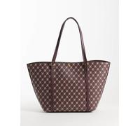 Mango - Borsa shopping color cioccolato con monogramma-Marrone No Size