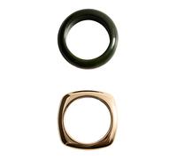 MANGO Braccialetto 'SACHA' oro / verde scuro Donna MANGO One Size