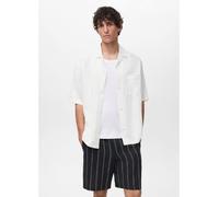 Mango - Camicia a maniche corte bianca-Bianco M