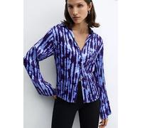 Mango Camicia Bouquet In Blu Medio UK 14 = XL