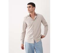 Mango - Camicia comoda a righe écru-Neutro XS