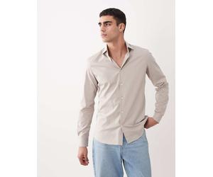 Mango - Camicia comoda a righe écru-Neutro XS