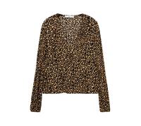 MANGO Camicia da donna 'LIN' sabbia / cioccolato / marrone chiaro / nero Donna MANGO XS