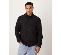 Mango - Camicia giacca comoda nera-Nero 2XL