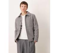 Mango - Camicia giacca oversize grigio chiaro L