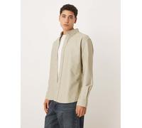 Mango - Camicia in 100% cotone color kaki chiaro-Verde 2XL