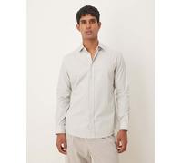 Mango - Camicia in 100% cotone kaki a righe-Verde 2XL