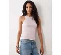 Mango - Canotta vogatore in misto cotone rosa pastello L