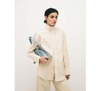 Mango - Capsule - Camicia accollata 100% cotone giallo burro M