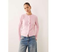 Mango - Cardigan in maglia compatta rosa chiaro M