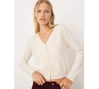 Mango - Cardigan in misto lana beige con fiocchi-Neutro L
