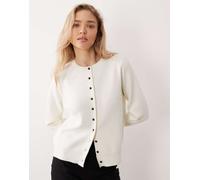 Mango - Cardigan leggero in maglia color crema-Neutro M