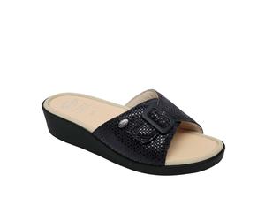Mango ciabatta regolabile blu navy Scholl Memory cushion