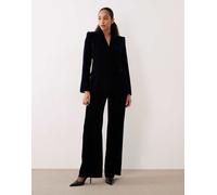 Mango - Combi - Pantaloni sartoriali in velluto blu navy in coordinato 40