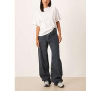 Mango - Davina - Jeans comodi 100% cotone blu scuro 46