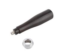 Mango de portafiltro de café de palisandro negro, mango de filtro de café de madera con agarre cómodo, rosca M10 sin rebabas de repuesto para máquina de espresso, compacto y