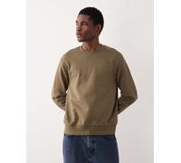 Mango - Felpa comoda 100% cotone kaki-Verde 2XL