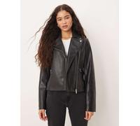 Mango - Giacca biker in pelle sintetica nera-Nero L